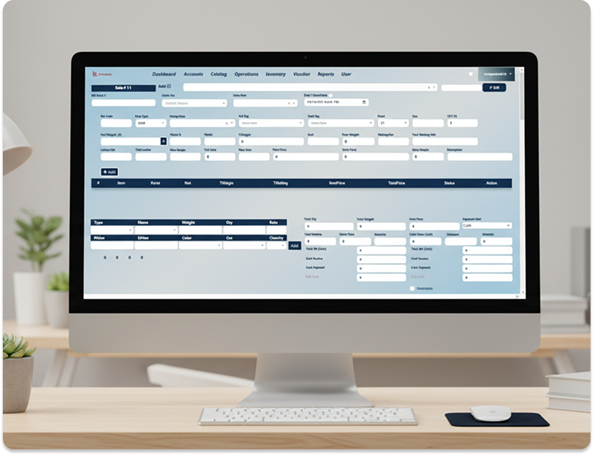 Jewellery Software Operations Interface