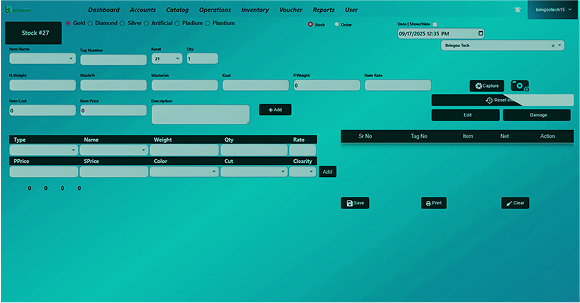 Jewellery Software | Jewellery Billing Software Online Dashboard
